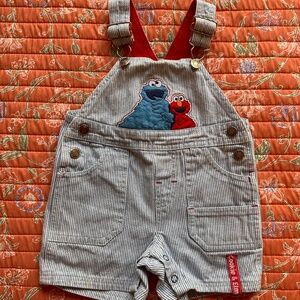 Vintage Sesame Street Baby Shortalls!